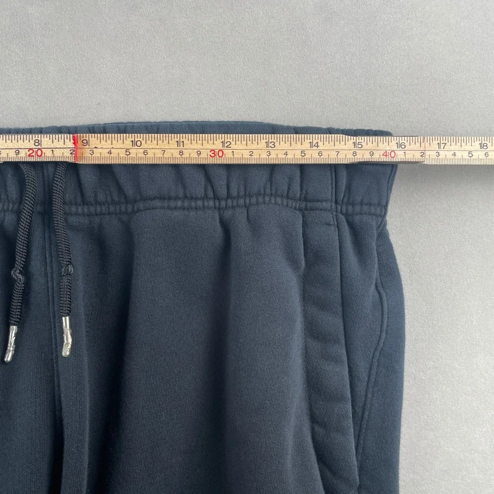 Nike Jordan Sportswear Fleece Sweatpants Black Custom Hem Snap Pocket Comfy M‎